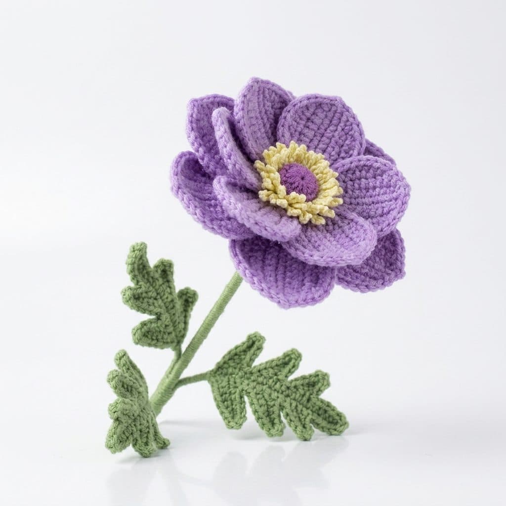 Purple Leafy Peony