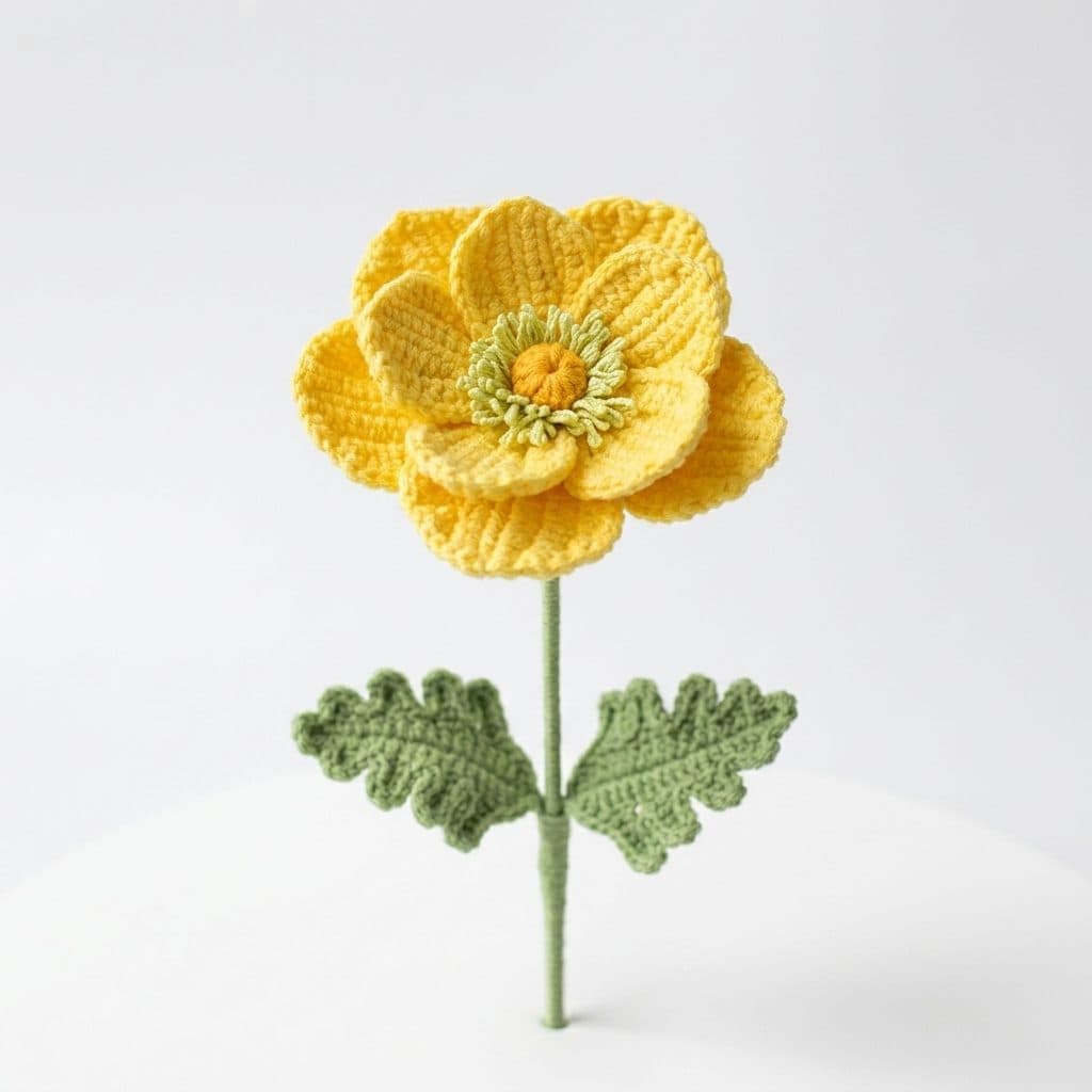 Yellow Leafy Peony
